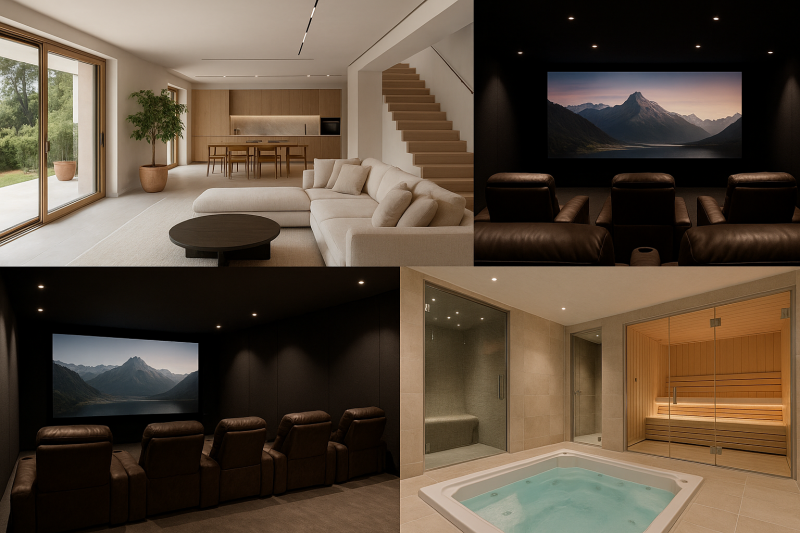 entreprise tous corps d'état pour la transformation d'une villa de luxe avec spa et salle de cinéma à la croix valmer